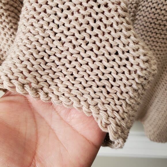 Anthro Wooden Ships Key West Chunky Crew Sweater L X Scandi Casual Coastal NEW - Picture 5 of 12